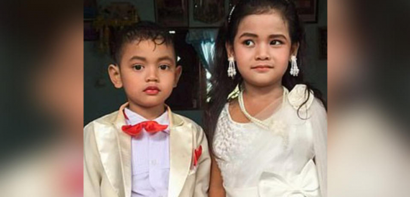 Деца на 5 години сключиха брак заради връзката им в миналия живот