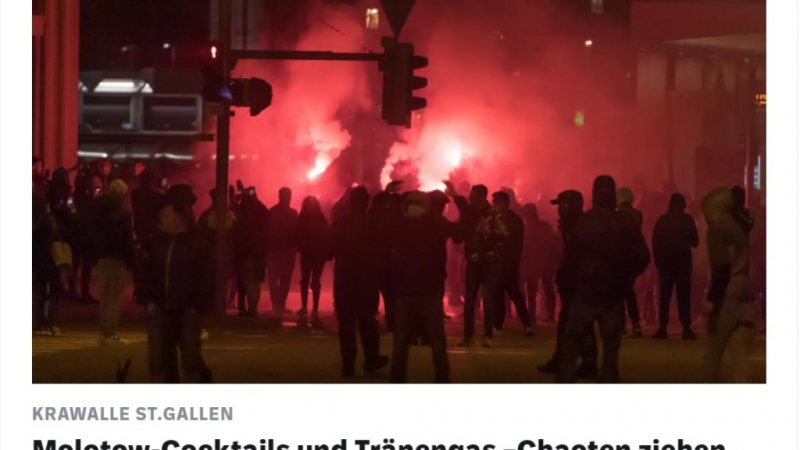 Демонстранти се сбиха с полицията в Швейцария, стана страшно 