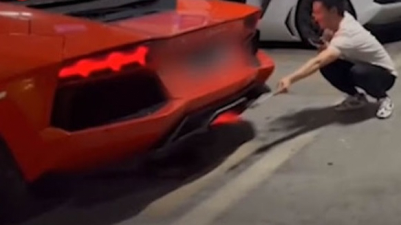 Мъж с Lamborghini взриви мрежата с дивотията, която направи ВИДЕО