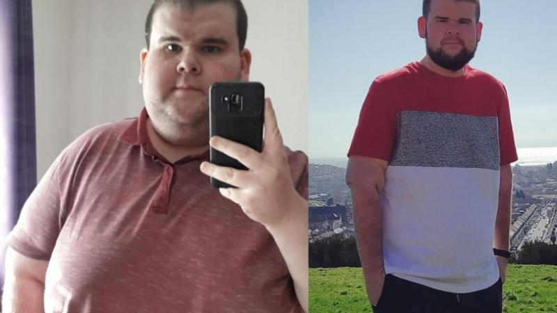 Мъж отслабна с 85 кг за година и половина и разказа как го е постигнал