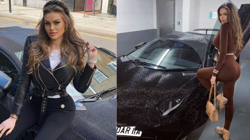 Моделка украси своето Lamborghini с 2 млн. кристала Swarovski ВИДЕО