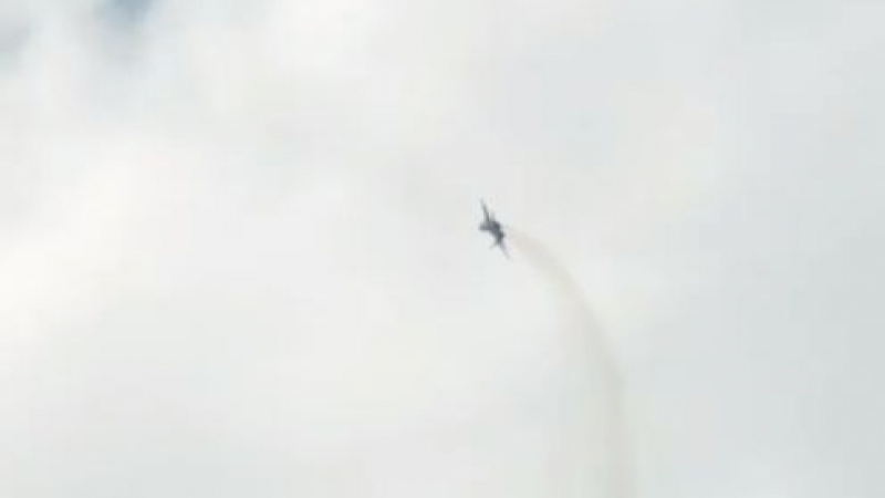 Ексклузивни КАДРИ от стрелбите край Шабла, когато МиГ-29 се разби в Черно море