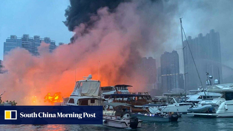 Взривове и адски пожар разтърсиха Хонконг, ето какво се случва ВИДЕО