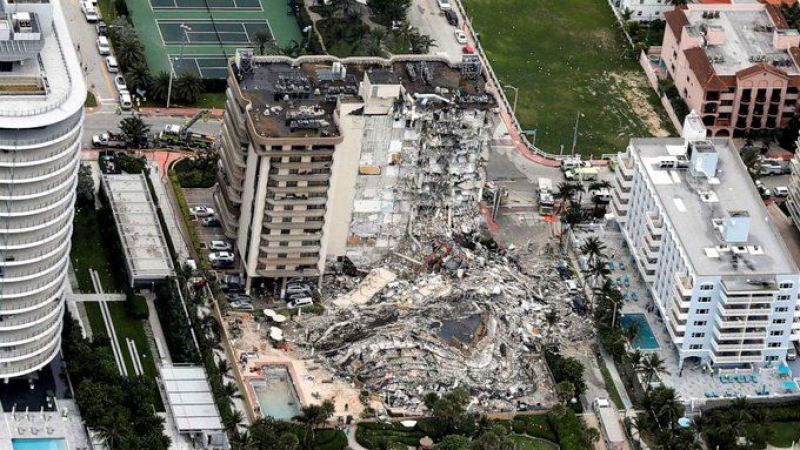 Слагат край на издирването на оцелели под рухналата в Маями сграда
