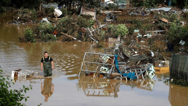 Ужасът в Германия и Белгия продължава! 70 станаха жертвите на наводненията