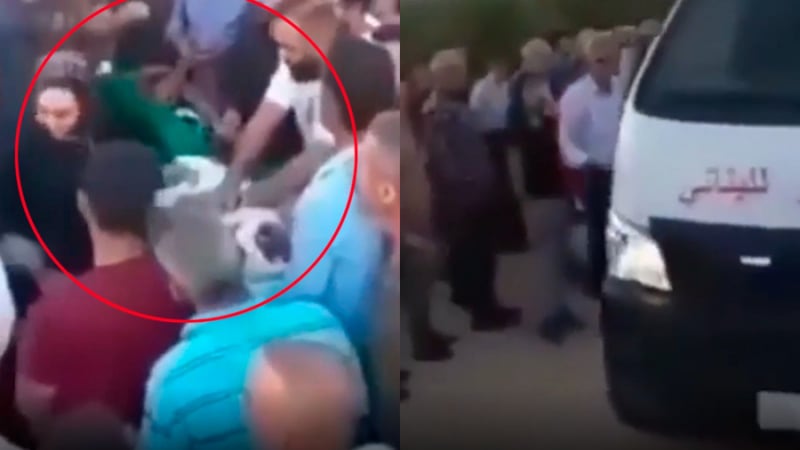 Ужасяващо ВИДЕО: Мъртвец се размърда в отворен ковчег минути преди погребението 