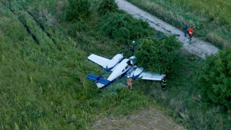Първа версия за самолетната катастрофа край Пирдоп СНИМКИ