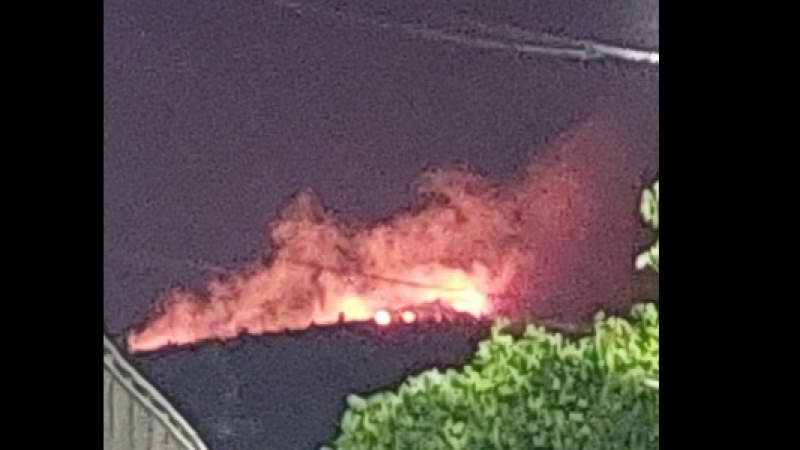Мълния подпали страшен пожар край Дупница СНИМКИ