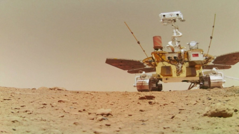 Китайският роувър "Чжужун" измина повече от километър на повърхността на Марс