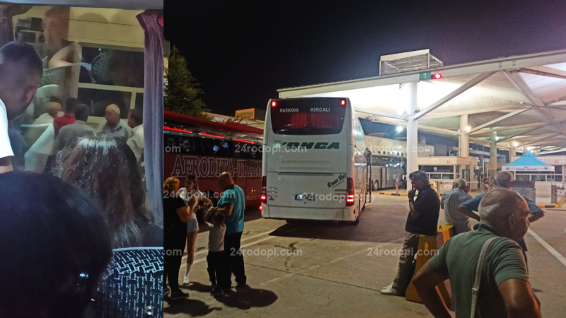 Брутална агресия между шофьори на автобуси на границата ококори пътниците 