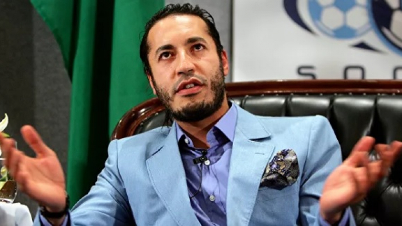 Единият от синовете на Кадафи бе освободен от затвора и веднага замина за...