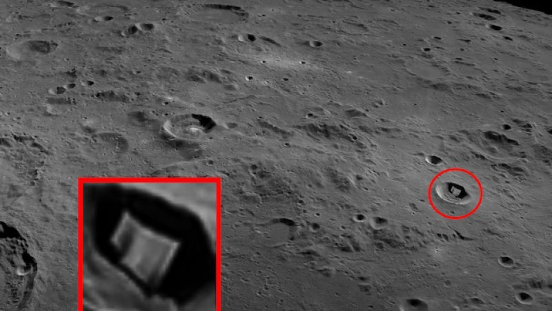 Странна 2-километрова структура бе открита на Луната ВИДЕО