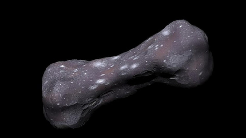 Астрономи заснеха необичаен астероид с форма на...кокал ВИДЕО