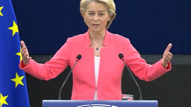 Урсула фон дер Лайен дебатира с евродепутатите състоянието на Съюза НА ЖИВО 
