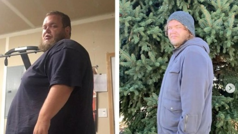 Мъж свали 100 кг за година и разкри трите правила, които са му помогнали да го направи СНИМКИ