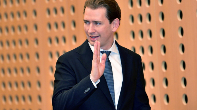 Австрийският канцлер Себастиан Курц хвърли оставка