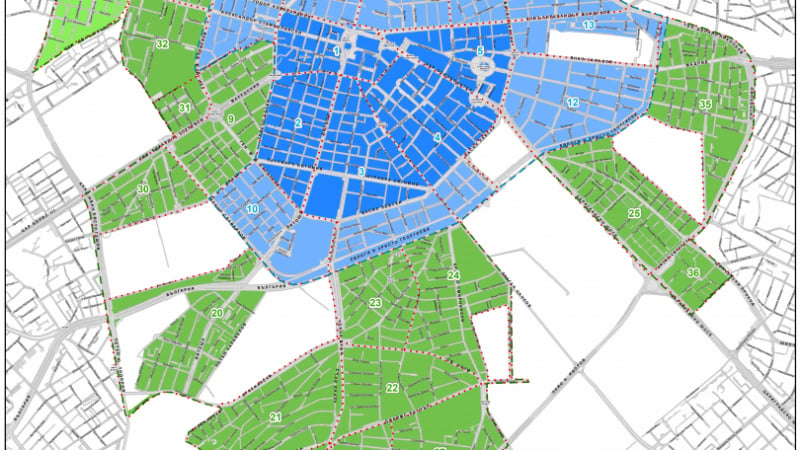 Синята зона в София набъбва двойно, ето къде КАРТА