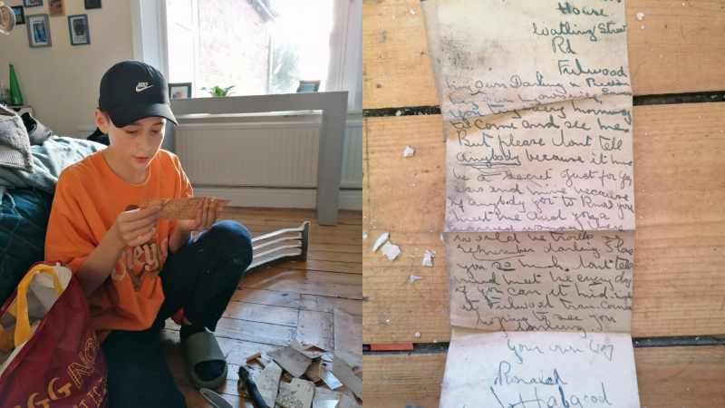 Момче намери сърцераздирателно писмо за забранена любов и дори след 100 години настръхна
