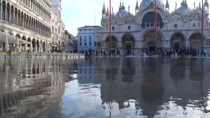 Апокалипсис във Венеция, градът е под вода ВИДЕО