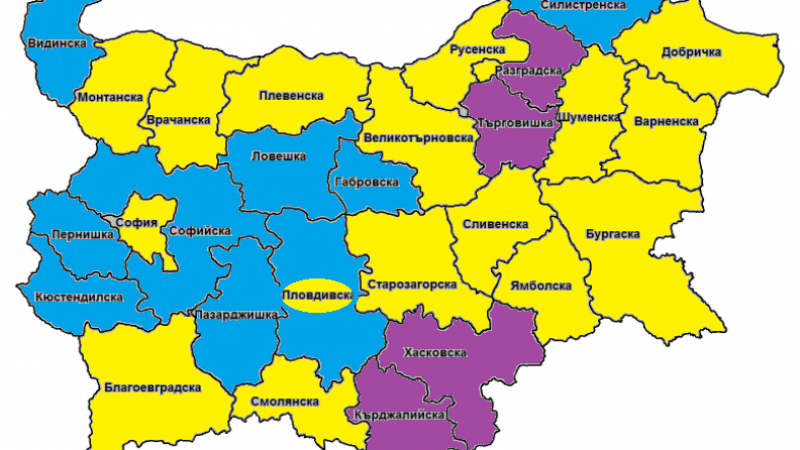 Как се преоцвети България според най-новите данни на ЦИК по области КАРТА