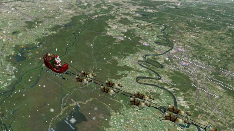 Следете в реално време как Дядо Коледа разнася подаръците в България