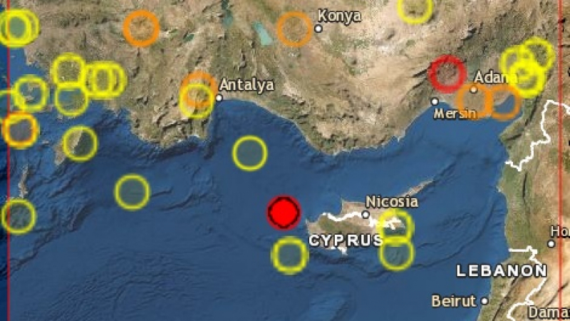 Силен трус в Кипър се усети и в България, има опасност от цунами 