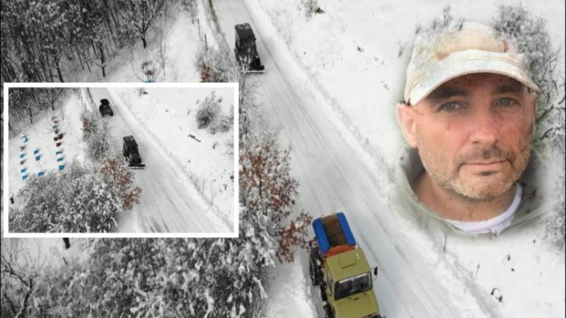 Кюстендилец се ядоса, хвана бойна машина от САЩ и сам почна да чисти снега