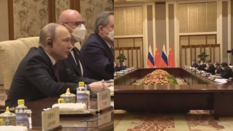Путин пристигна в Пекин и седна на маса с ... ВИДЕО