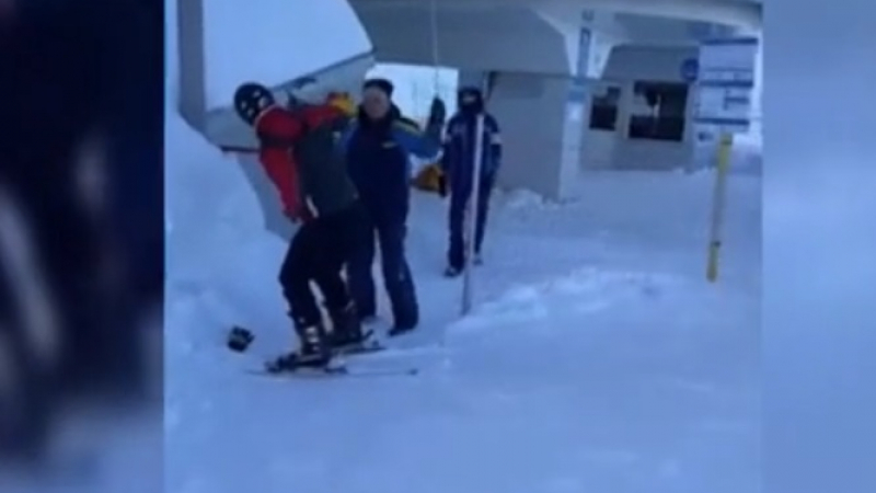 Кървав екшън на ски лифт в Банско ВИДЕО