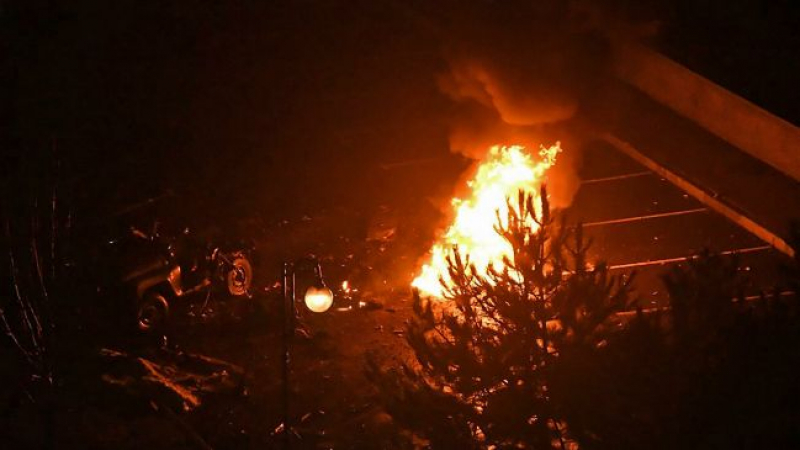Експлозия пред телевизионния център в Донецк ВИДЕО
