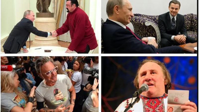 Гардиан огласи холивудски знаменитости, които са били на гости на руския президент