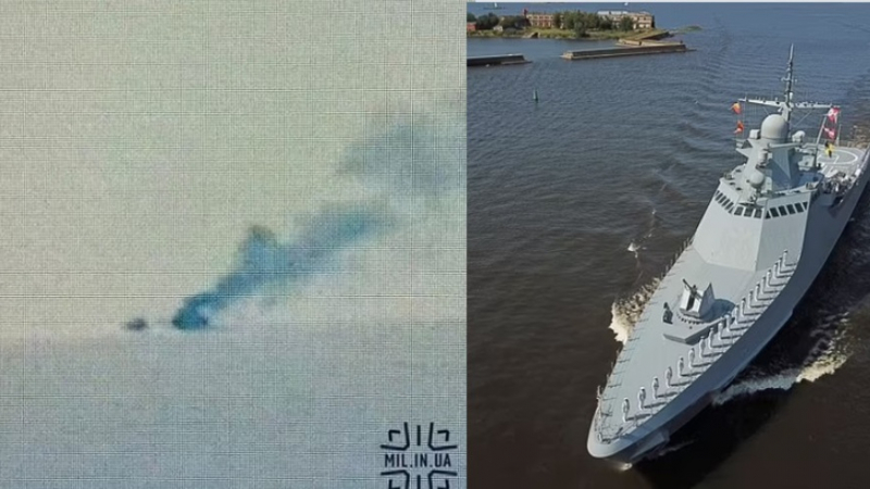Ракета от Одеса удари руски боен кораб до границата с Румъния