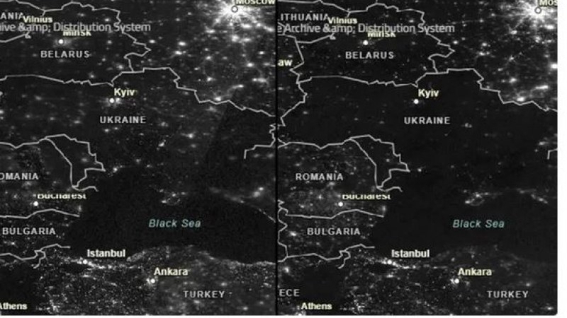 Само за месец Украйна е неузнаваема на САТЕЛИТНИ СНИМКИ