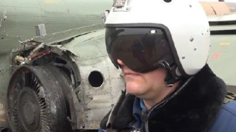 Руски Су-25 бе ударен от ракета, но успя да се върне в базата си ВИДЕО