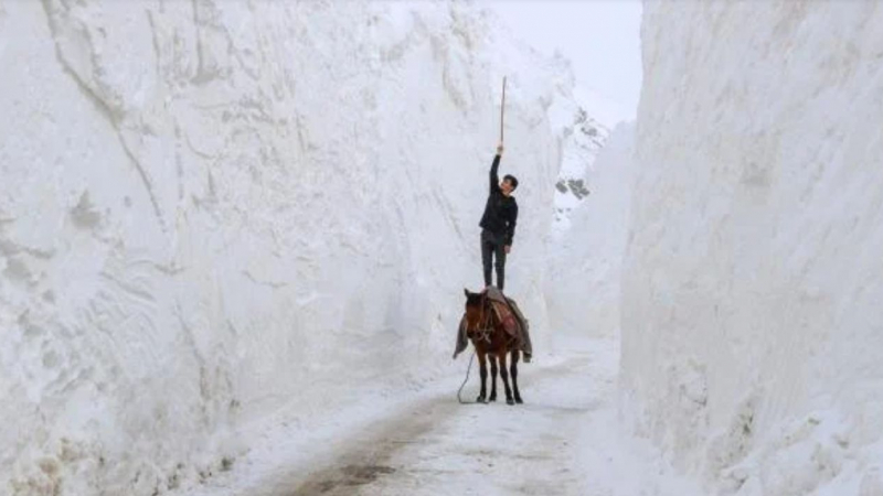 Източна Турция под невиждана 10-метрова снежна блокада СНИМКИ 