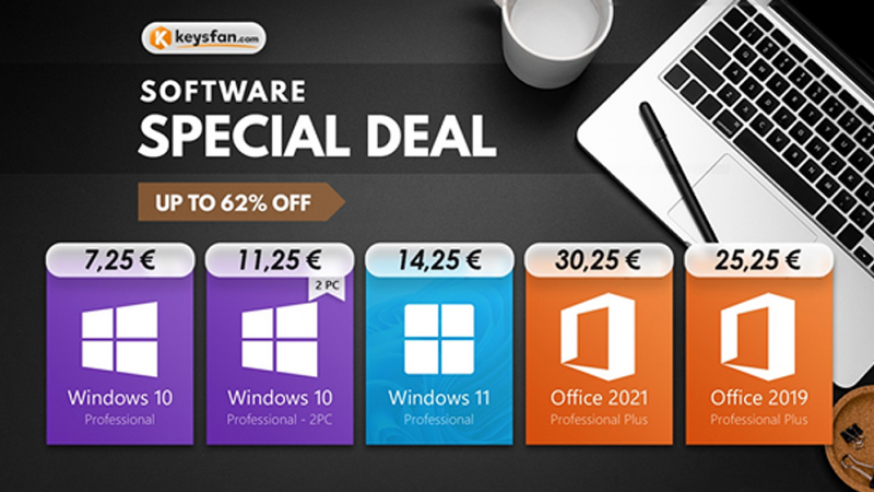 Специална оферта: Истински Windows 11 само за 14,25 €! По-горещ софтуер на Microsoft до 62% отстъпка!