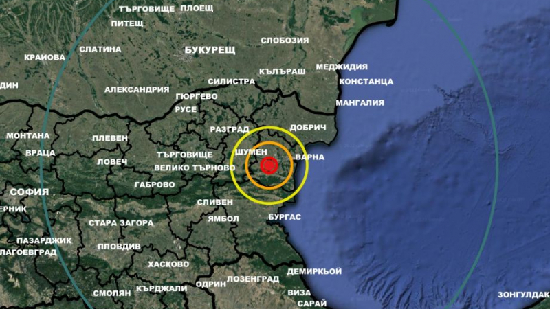 Силно земетресение разлюля Провадия СНИМКИ