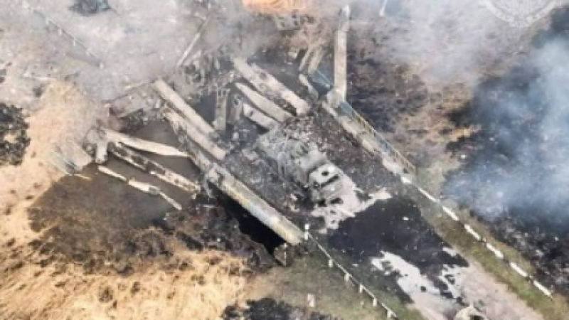 Украински спецназ взриви мост с колона от руска техника до Изюм СНИМКИ