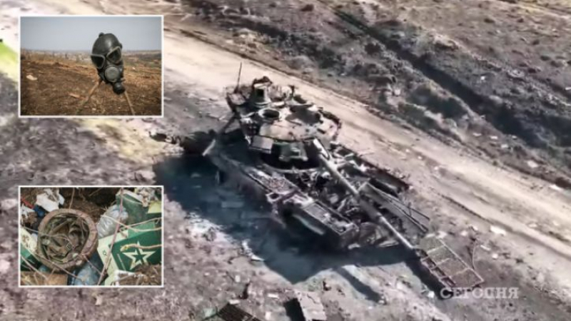 ВИДЕО от войната: Украински военни унищожиха най-новия руски танк "Пробив"