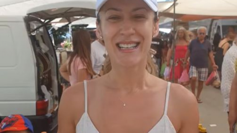 Биляна Гавазова се разходи по пазара в Гърция и шокира с ВИДЕО 