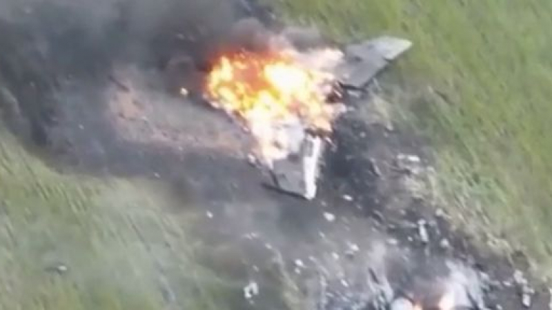 ВИДЕО от войната: Русия свали украински МиГ-29 край Славянск