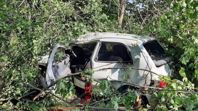 29-г шофьор без книжка направи тежка катастрофа край Шумен СНИМКА