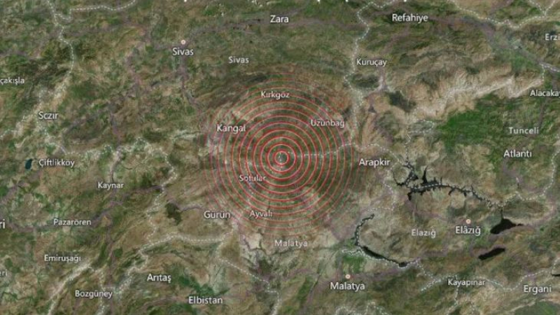 Мощно земетресение разлюля централна Турция КАРТА