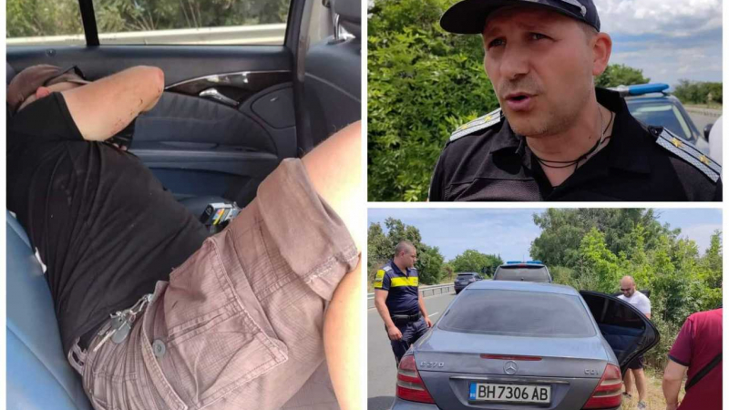  Каналджия се взе за Шумахер, опита да прегази полицай край Бургас, а накрая... ВИДЕО 