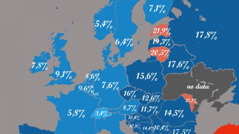 Професор показа плашеща КАРТА на Европа, в България е кошмар