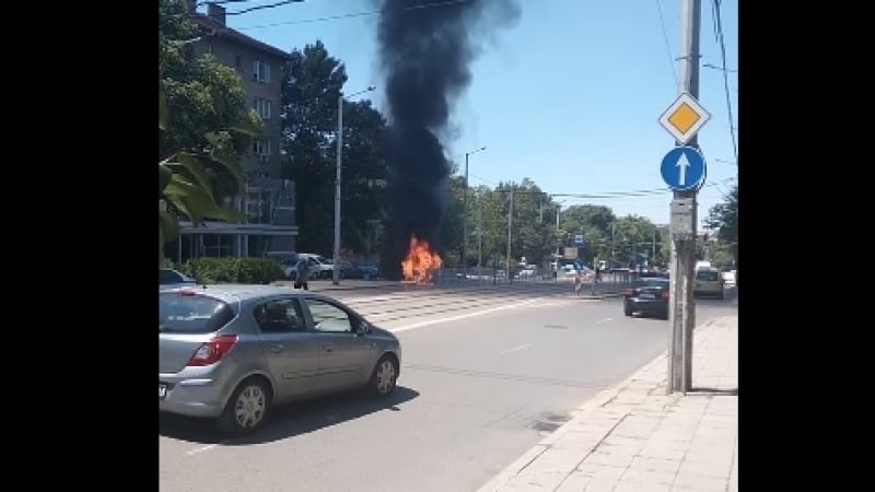 Огнен ад на ключов булевард в София ВИДЕО