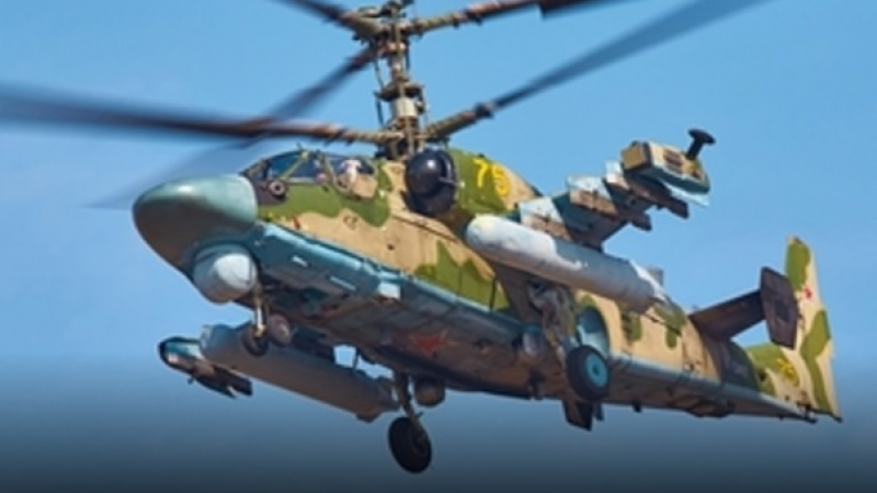 ВИДЕО от войната: Хеликоптери Ка-52 унищожиха бронирани машини на ВСУ