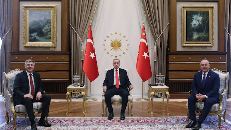 Ердоган прие Мустафа Карадайъ в Бештепе