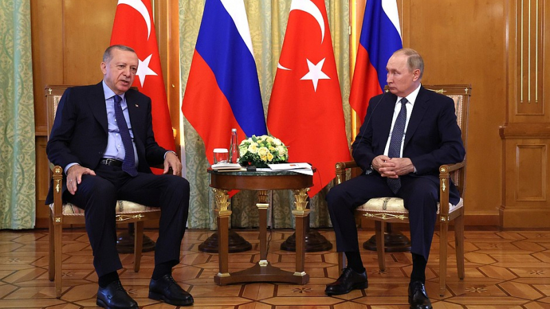 Цял свят гледа тези СНИМКИ от срещата на Путин и Ердоган и се сеща за Макрон!