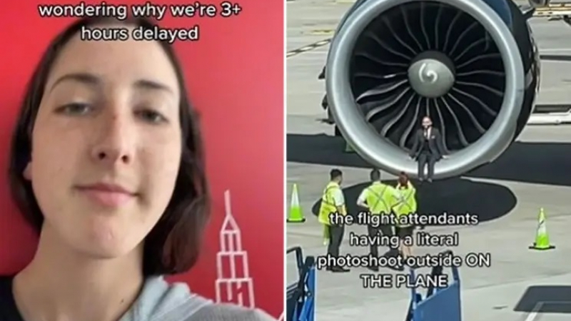 Пътници побесняха: Стюардеси си правиха фотосесия на летището, докато те чакат 